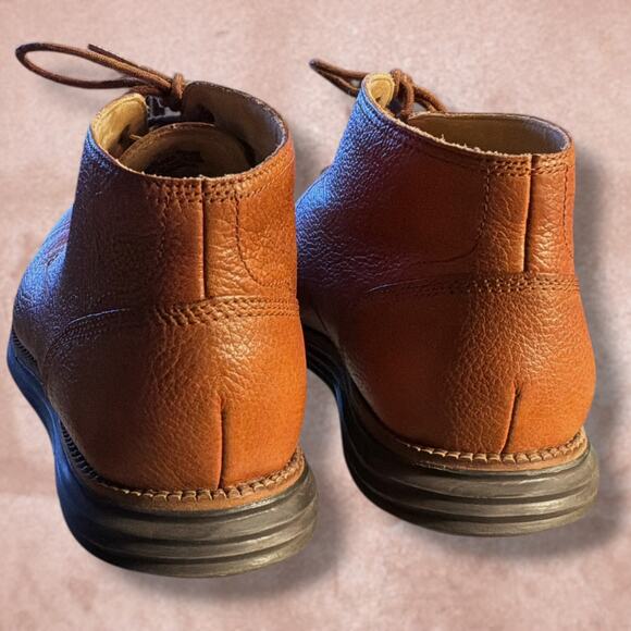 Men\'s 8.5 COLE HAAN Brown Leather OriginalGrand Chukka Boots (Style #C23429) EUC main image 5